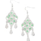 Sentimental Shimmer - Green - Paparazzi Earring Image