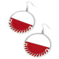 Lavishly Laid Back - Red - Paparazzi Earring Image