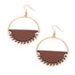 Lavishly Laid Back - Brown - Paparazzi Earring Image