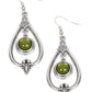 Ethereal Emblem - Green - Paparazzi Earring Image