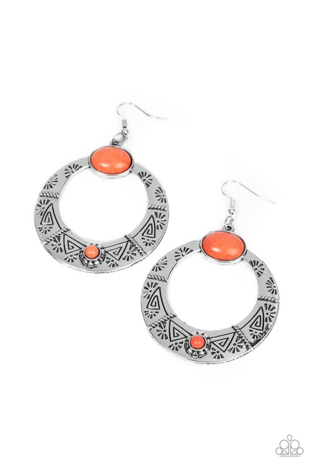 Paparazzi Earring ~ Garden Glyphs - Orange – Paparazzi Jewelry | Online  Store