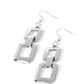 Public Square - Silver - Paparazzi Earring Image