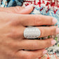 Teeming With Texture - Silver - Paparazzi Ring Image