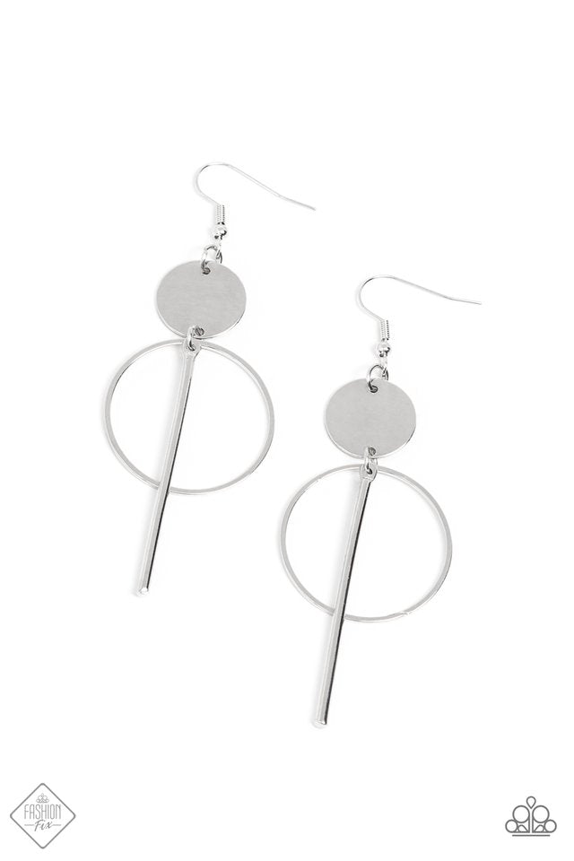 Harmoniously Balanced - Silver - Paparazzi Earring Image