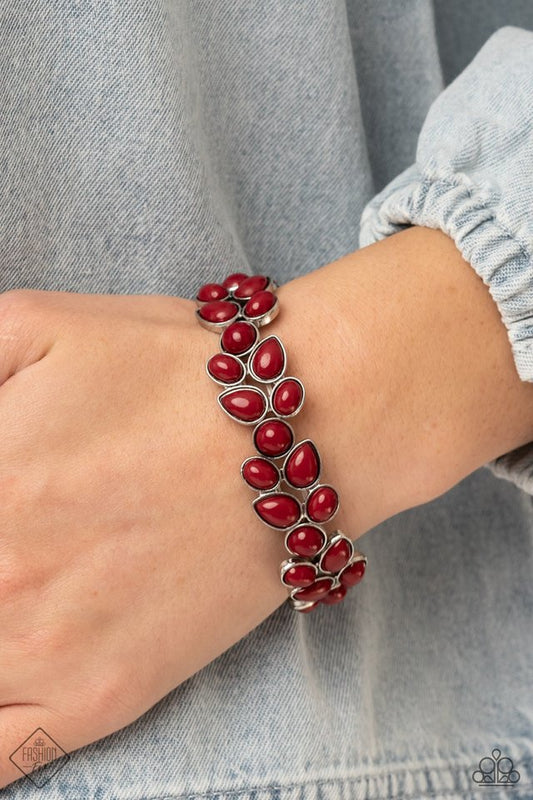 Marina Romance - Red - Paparazzi Bracelet Image