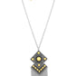 Kite Flight - Yellow - Paparazzi Necklace Image