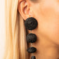 Twine Tango - Black - Paparazzi Earring Image