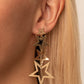 Superstar Crescendo - Gold - Paparazzi Earring Image