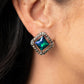 Cosmic Catwalk - Green - Paparazzi Earring Image