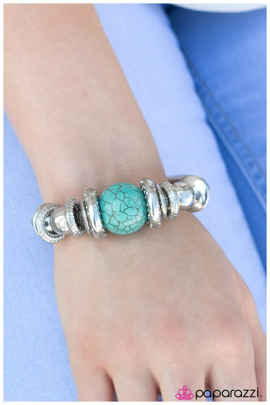 Paparazzi Bracelet ~ Do As The Romans Do... - Blue