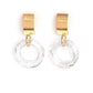 Clear Out! - Gold - Paparazzi Earring Image