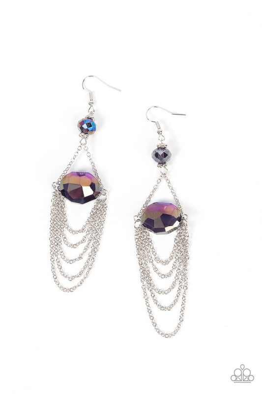 Ethereally Extravagant - Purple - Paparazzi Earring Image