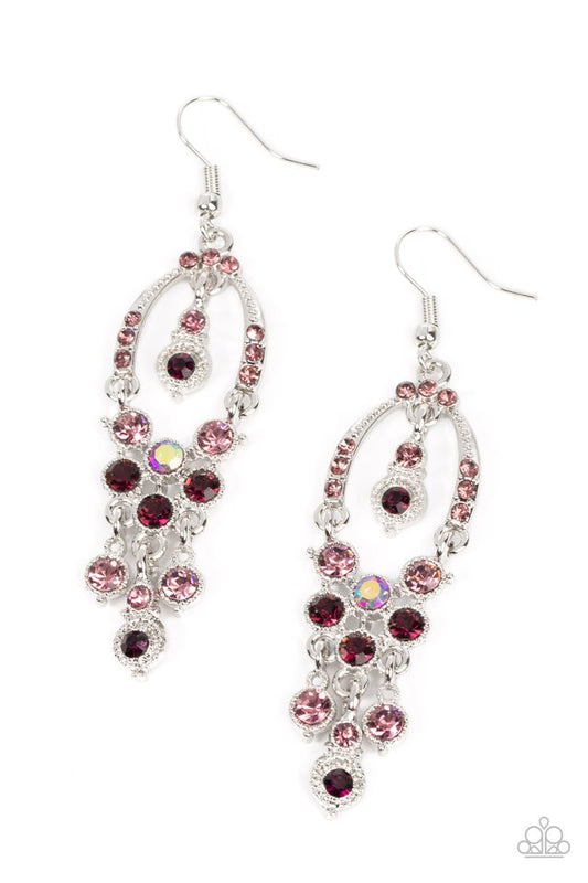 Sophisticated Starlet - Purple - Paparazzi Earring Image