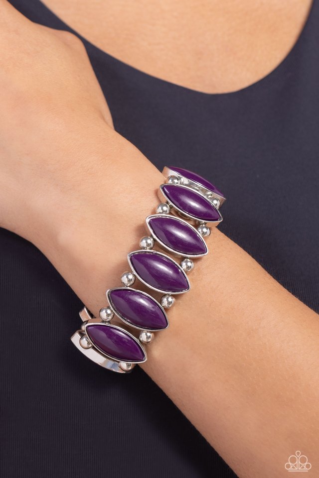 Cry Me a RIVERA - Purple - Paparazzi Bracelet Image