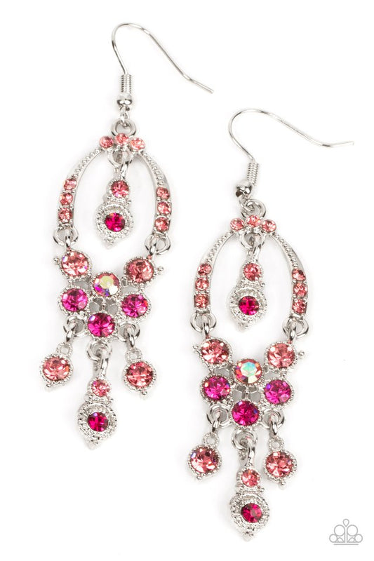 Sophisticated Starlet - Pink - Paparazzi Earring Image