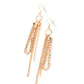 Swing Dance Dazzle - Gold - Paparazzi Earring Image