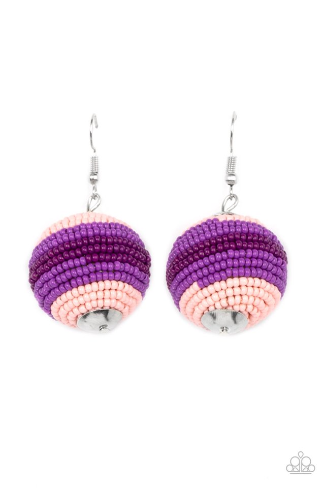 Zest Fest - Purple - Paparazzi Earring Image