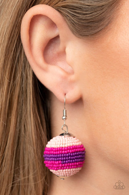 Zest Fest - Pink - Paparazzi Earring Image