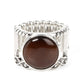 Clairvoyantly Cats Eye - Brown - Paparazzi Ring Image