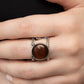 Clairvoyantly Cats Eye - Brown - Paparazzi Ring Image