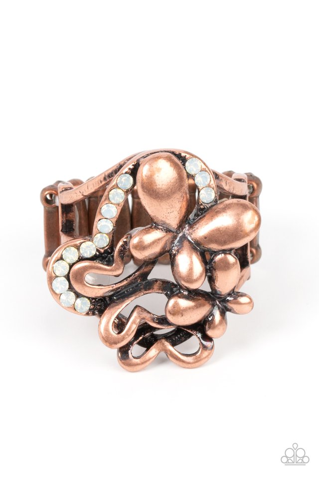 Fluttering Flashback - Copper - Paparazzi Ring Image