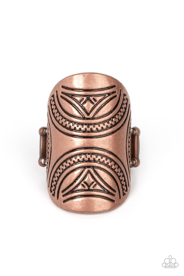 Pharaoh Party - Copper - Paparazzi Ring Image