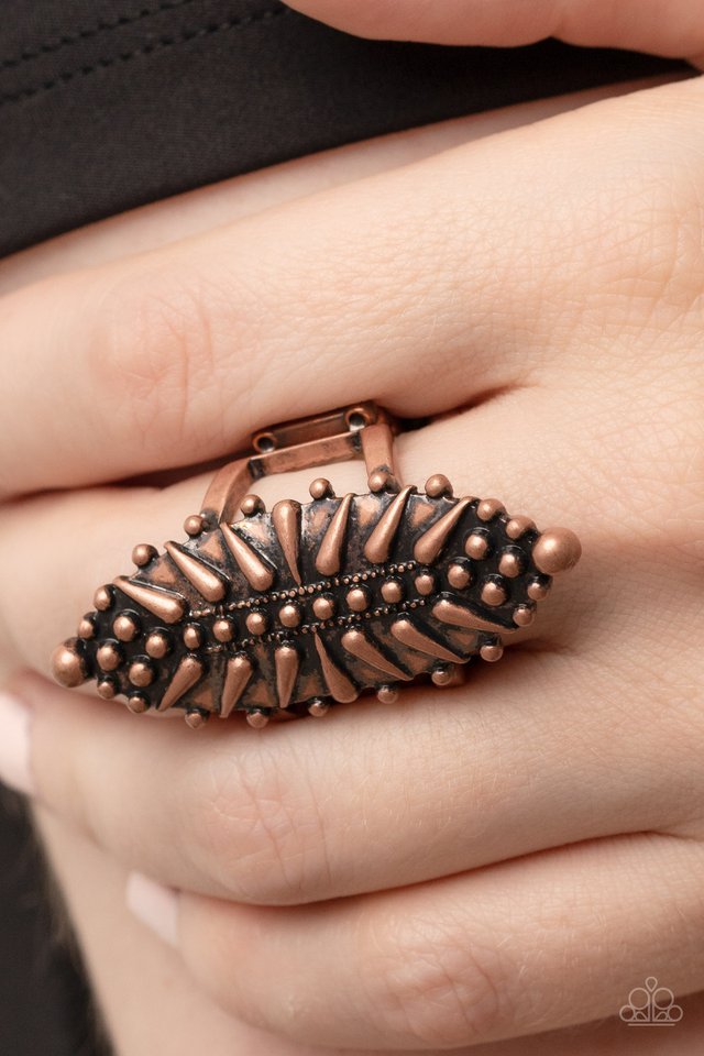 Bump, Set, Spike! - Copper - Paparazzi Ring Image