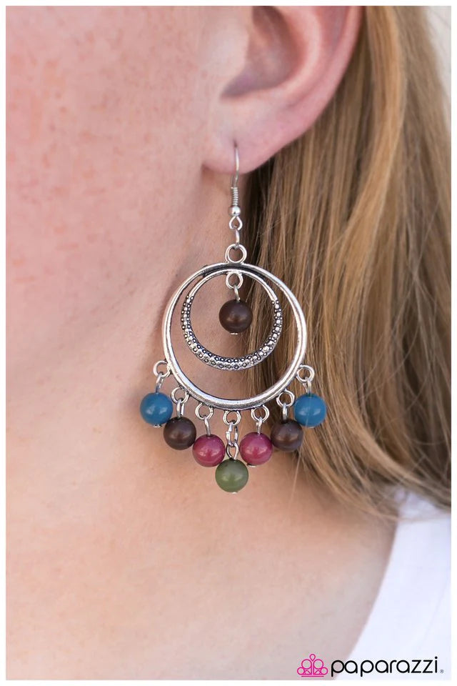 Paparazzi Earring ~ Wherever I May Roam - Multi