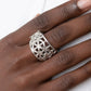 Gardenia Gazebo - Silver - Paparazzi Ring Image