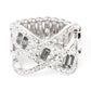 Triple Threat Twinkle - Silver - Paparazzi Ring Image