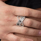 Triple Threat Twinkle - Silver - Paparazzi Ring Image