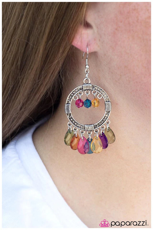 Paparazzi Earring ~ Cha-Cha-Cha - Multi