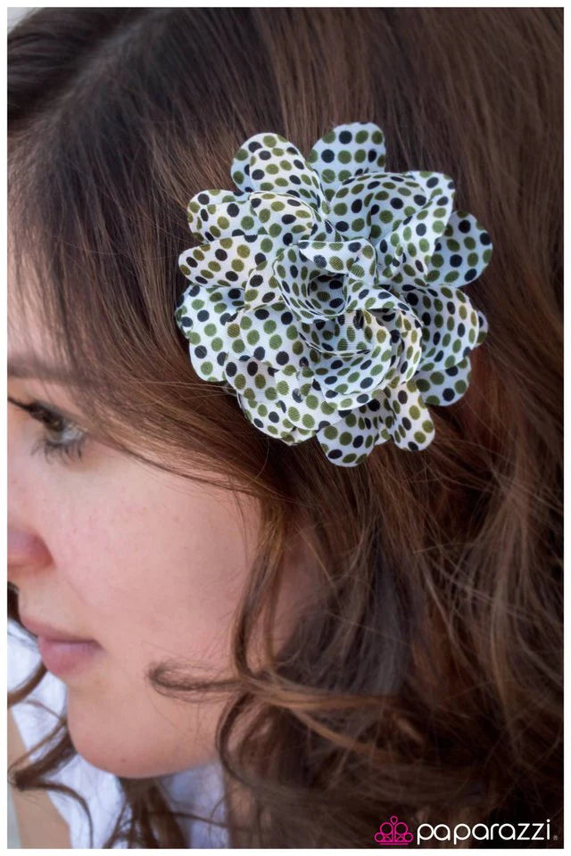 Paparazzi Hair Accessories ~ Polka Party - Green