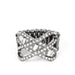 Triple Threat Twinkle - Black - Paparazzi Ring Image