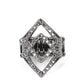 Diamond Duet - Black - Paparazzi Ring Image