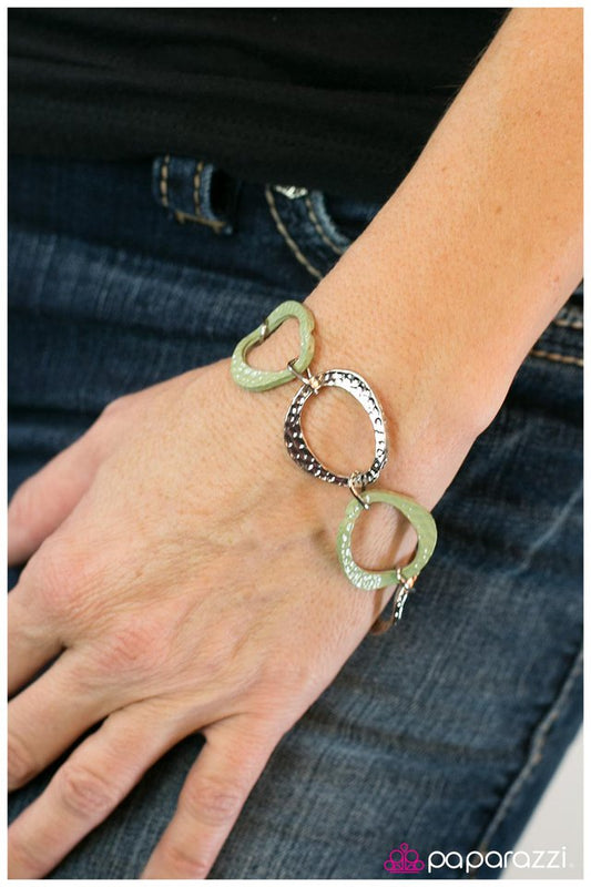 Paparazzi Bracelet ~ Best Dressed - Green