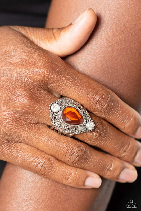 Mystical Mania - Orange - Paparazzi Ring Image