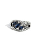 Stiletto Sparkle - Blue - Paparazzi Ring Image