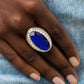 Believe in Bling - Blue - Paparazzi Ring Image