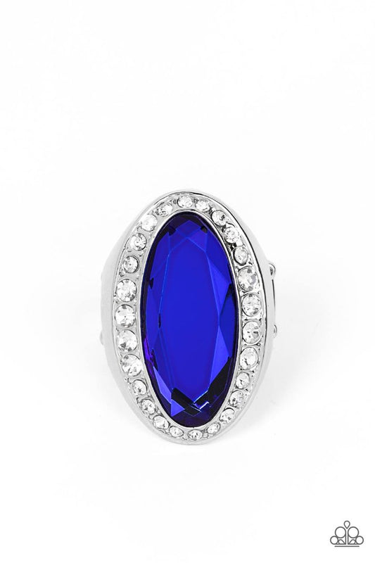 Believe in Bling - Blue - Paparazzi Ring Image