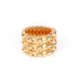 Dauntless Demeanor - Gold - Paparazzi Ring Image