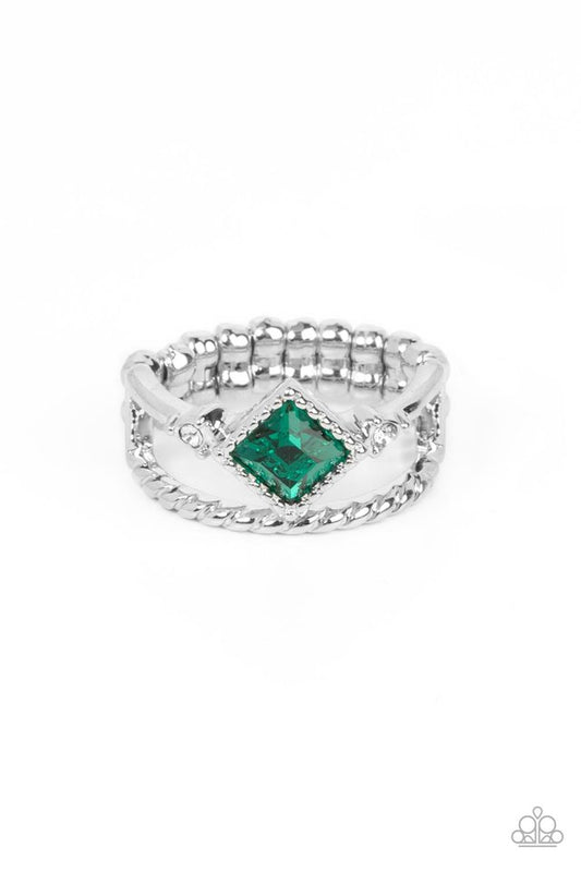 Angling for Attention - Green - Paparazzi Ring Image