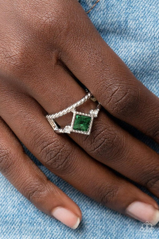 Angling for Attention - Green - Paparazzi Ring Image