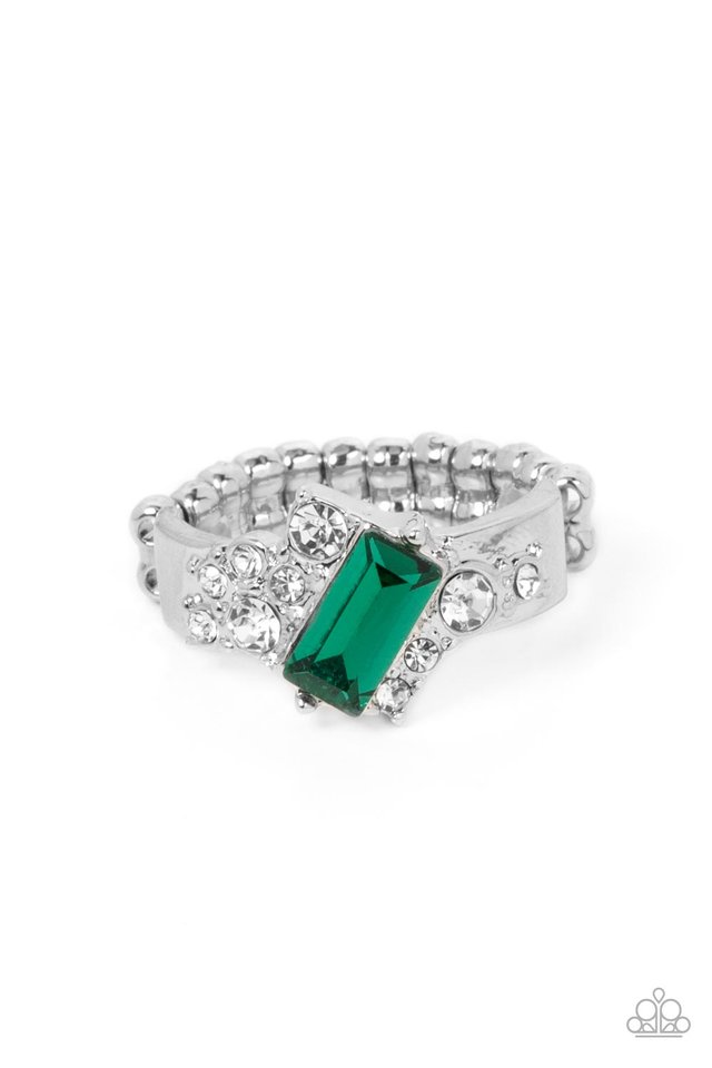 Tip the Balance - Green - Paparazzi Ring Image