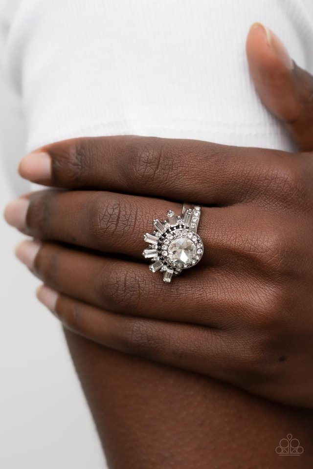 Ravishing Radiance - White - Paparazzi Ring Image