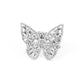 Bright-Eyed Butterfly - White - Paparazzi Ring Image