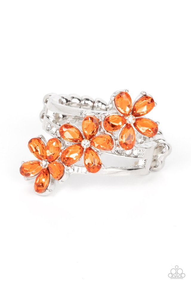 Posh Petals - Orange - Paparazzi Ring Image