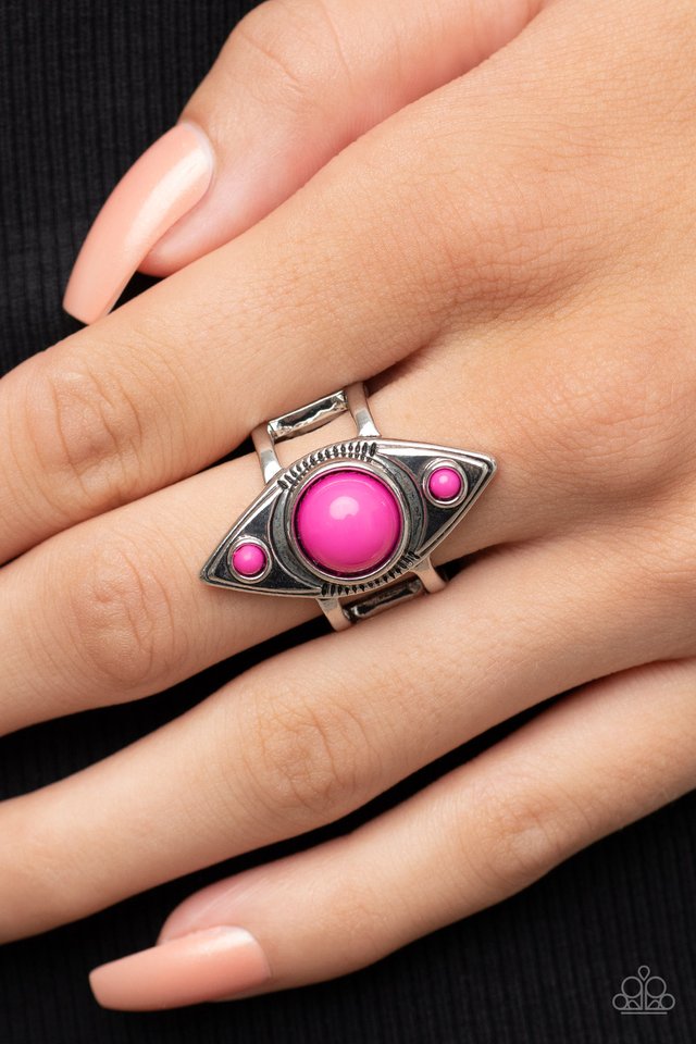 Pivoting Point - Pink - Paparazzi Ring Image