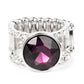 High Roller Sparkle - Purple - Paparazzi Ring Image