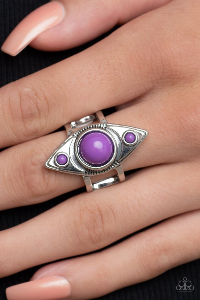 Pivoting Point - Purple - Paparazzi Ring Image